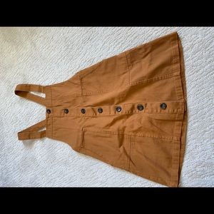 Carmel brown button dress